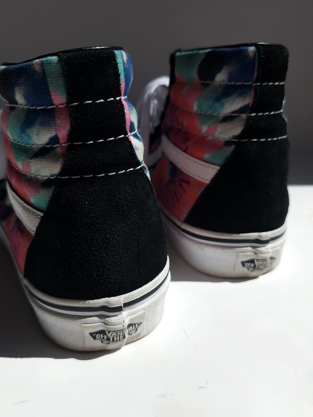 Vans SK8 Hi - Men's Size 6.5/Women's Size 8- Black Tie-Dye Skate Shoes - 500714 - Picture 5 of 8